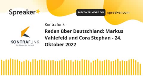 Reden über Deutschland - Folge 16: Markus Vahlefeld und Cora Stephan