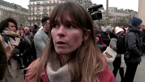 Paris protest demands release of French citizens in Iran