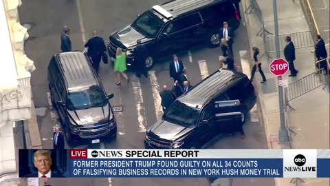 Donald Trump leaves courthouse following guilty verdict ABC News