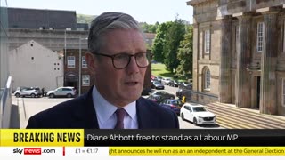 Starmer_ Diane Abbott is free to stand as a Labour candidate Sky News