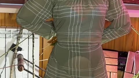 Try on Transparent dresses Backlit