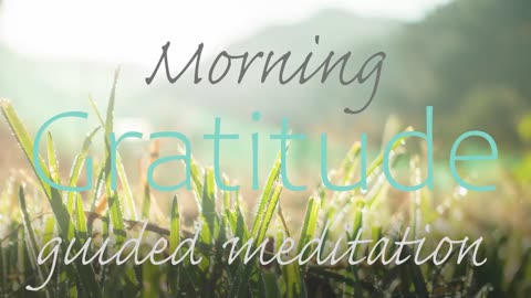 As you begin to feel grateful for another beautiful day | Morning Gratitude Guided Meditation