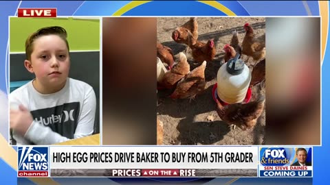 North Carolina bakery relies on kid entrepreneur to help save on egg costs