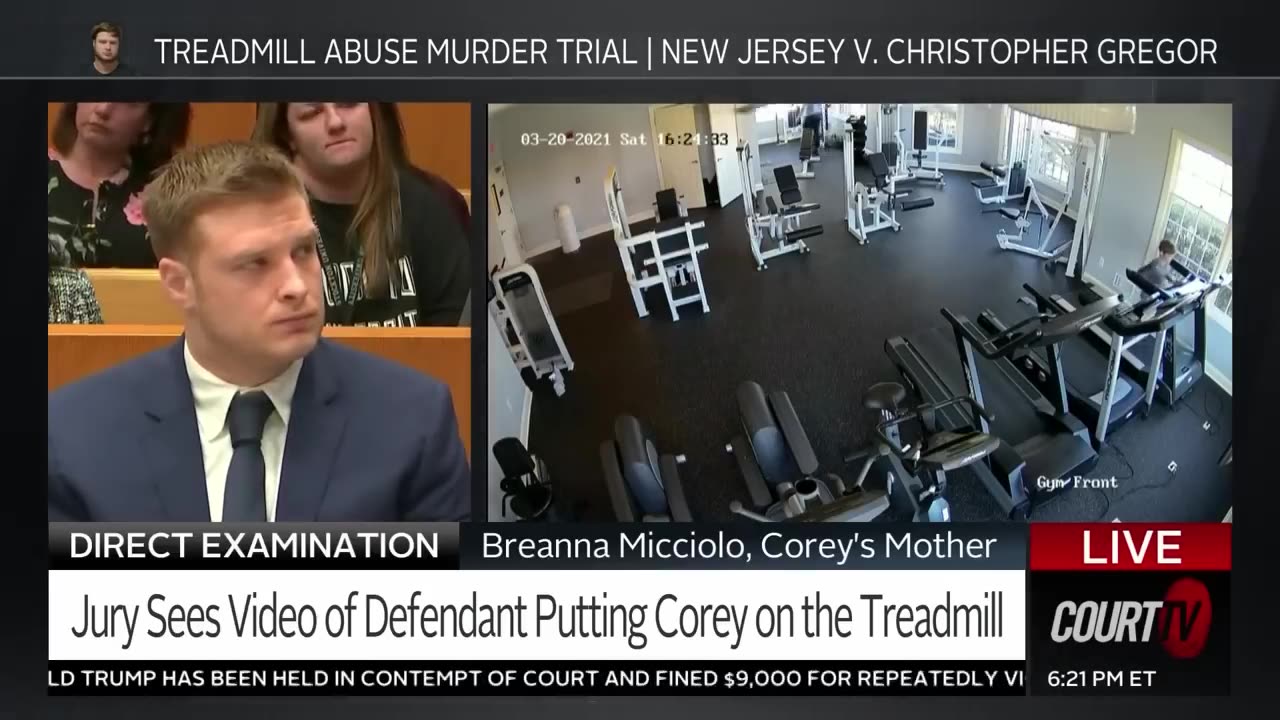 Treadmill Abuse Murder Trial: Video of Defendant & Victim at Gym