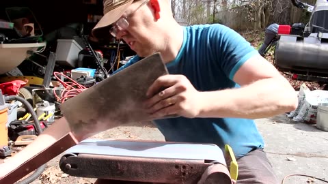 Restoring HOG SPLITTER - Repair 3 ft Antique Meat Cleaver
