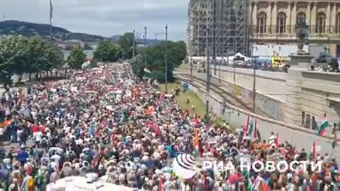 🇭🇺 Budapest: March against Hungarian involvement in the conflict in Ukraine