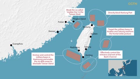 China führt Manöver rund um Taiwan durch