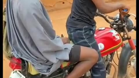 Mr dangerous bike man prank 😅 Try not to laugh