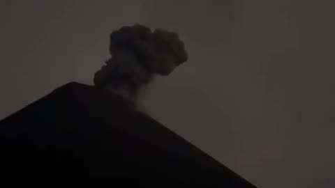 Lightning strikes the summit of the Fuego volcano in Guatemala