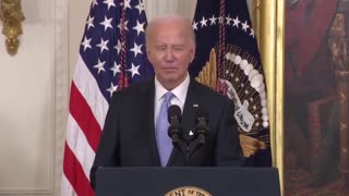Biden, Reading From Teleprompter, Says He Congratulates "Presidential Freedom Of Medal Recipients"