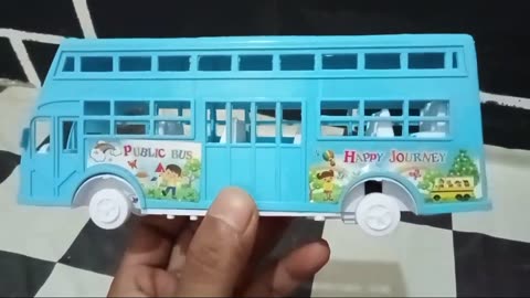 cool blue school bus