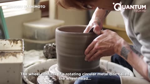 Man Makes Traditional Japanese Pot with Clay Turning Technique | by @ShinobuHashimoto