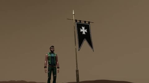 Medieval Hospitallers Banner flag