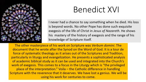 Tribute to Benedict XVI