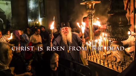 English Orthodox Easter Chant: Christ is risen / Χριστός Ανέστη (Lyric Video)