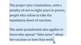 Brazil: Seeks to Criminalize those who Refuse the Mandatory Vaccination of Children, Anyone Who Refuses Mandatory Vaccinations, & Anyone who Spreads “Vaccine Misinformation”
