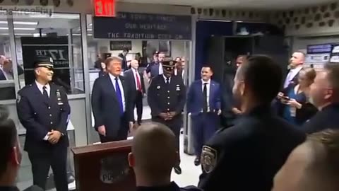 Video #15 Trump hanging out with police officers