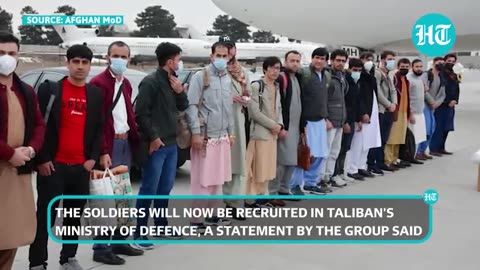 Taliban embrace India-trained Afghan soldiers back in Kabul; 'Ready to serve...' | Watch