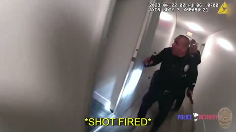 LAPD Cop Shoots at Suspect During a Domestic Disturbance Call at an Apartment Complex