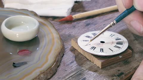 Enamel watch dial restoration - Vitreous enameling process