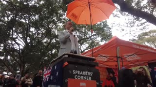 Rally against digital ID in Sydney: Billboard Chris stresses need to expose totalitarians