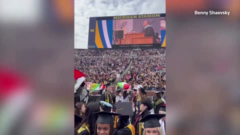 Pro-Palestinian protests disrupt University of Michigan graduation