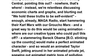 MAGA styled Groucho Marx could beat back Karl Marx, including Taylor Swift's private jet