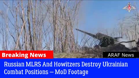 Russian MLRS And Howitzers Destroy Ukraine