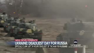 Russia experiences deadliest 24 hours since war began