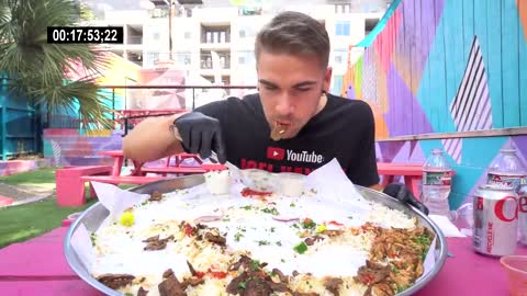 "NOT EVEN YOU CAN DO IT" WORLD'S BIGGEST SHAWARMA CHALLENGE | Shawarma Plate Challenge