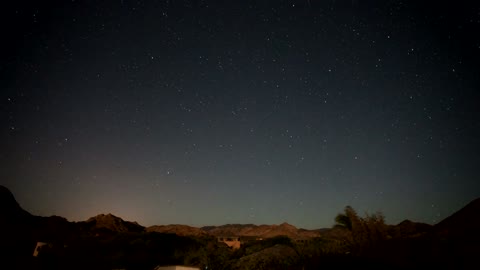 Royalty Free Stock Video - Starry sky at night time lapse - royalty free stock video footage