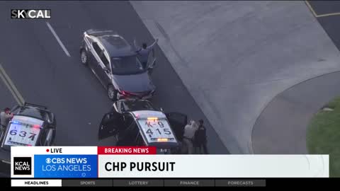 Pursuit comes to an end after officer executes perfect PIT maneuver