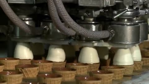 This is how ice-cream cones are made