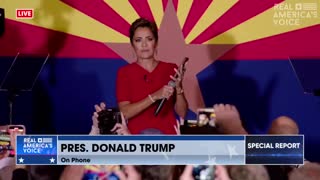 Former Pres. Donald Trump calls into Kari Lake’s ‘Save Arizona' rally