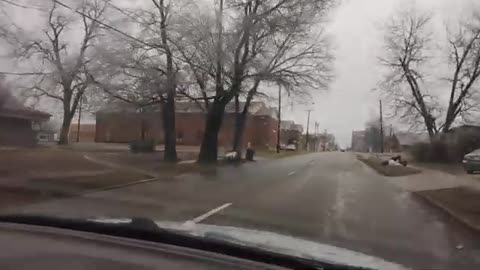 PARIS, TX: ICE STORM, FROZEN TREES 2/2/23