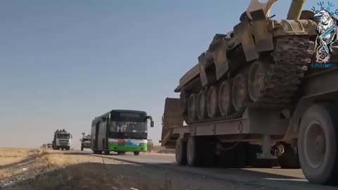 The Syrian Army(Assad's Army) Moving Tanks