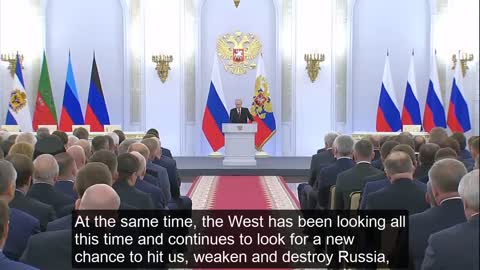 Pres. V. Putin’s Speech on the Incorporation of Donetsk, Lugansk, Kherson, and Zaporozhye