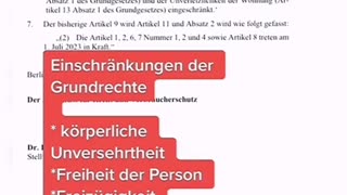 Ab 2023-Grundrechte eingeschränkt!!!