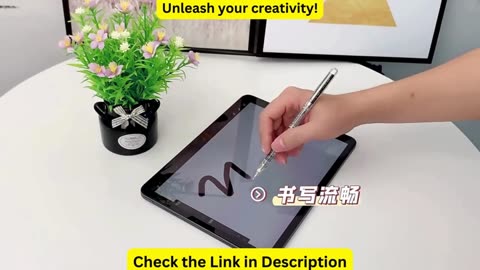 Unleash your creativity!Basix pen with stylus pen Transparent fast charge Touch anti-false touch