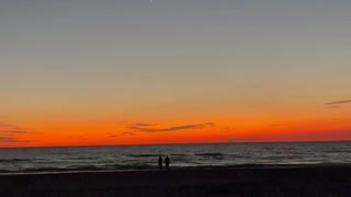 Sunset in the beach