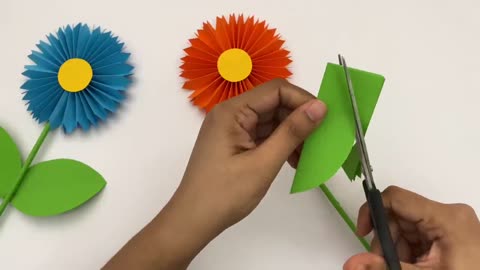 How To Make Easy Paper Flowers For Kids / Nursery Craft Ideas / Paper Craft Easy / KIDS crafts