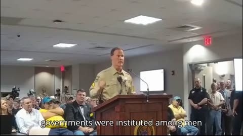 Sheriff Stands up for the Second Amendment.