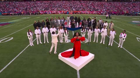 LIFT EVERY VOICE AND SING, PERFORMED BY SHERYL LEE RALPH AT SUPERBOWL LVII