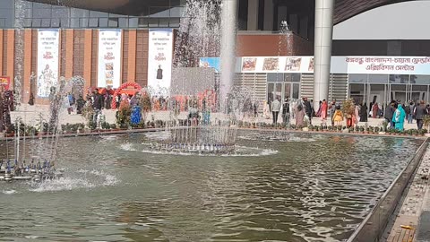 Amazing Dancing Fountain Show in Trade Fair 2023 #shorts