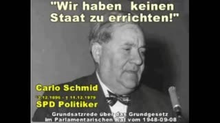 Carlo Schmid - Grundsatzrede vom 08.09.1948 (Zusammenfassung)