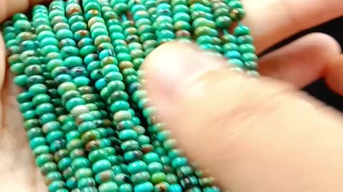 Natural turquoise roundle beads size 4mm for Jewelry Making DIY Bracelet 20240509-04-08