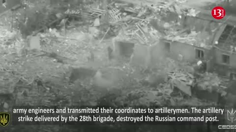 Command posts where Russian engineers gathered are hit - see how survivors are fleeing
