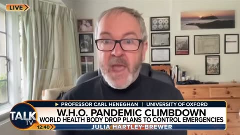 The WHO pandemic Climbdown!! (Professor Heneghan with Julia Hartley-Brewer) 23-04-24