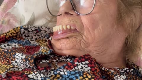 Woman Nearly Loses Her Dentures During Nap