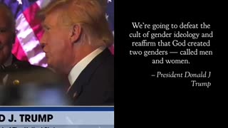 Donald Trump: “God Created Two Genders— Called Men & Women” Amen!